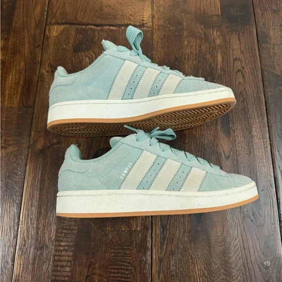 Adidas Pastel Blue Suede Campus Sneakers Size 8.5 - Picture 9 of 15